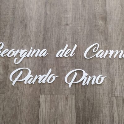 letra acrilica cementerio