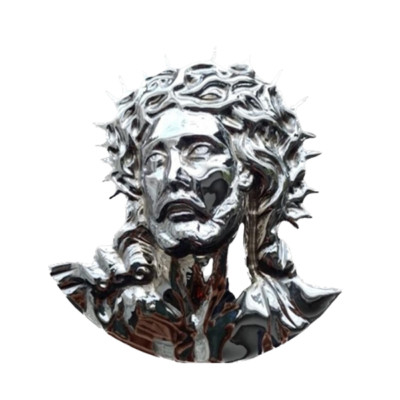 cristo espina cromado 20 cm
