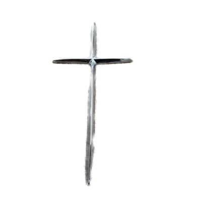 cruz filo cromado 30 cm