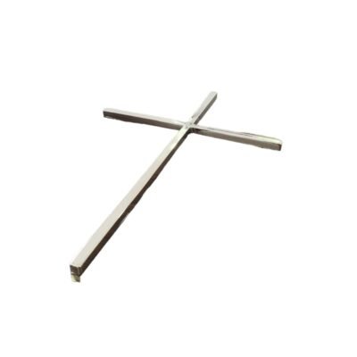Cruz fina cromada 45x27 cm