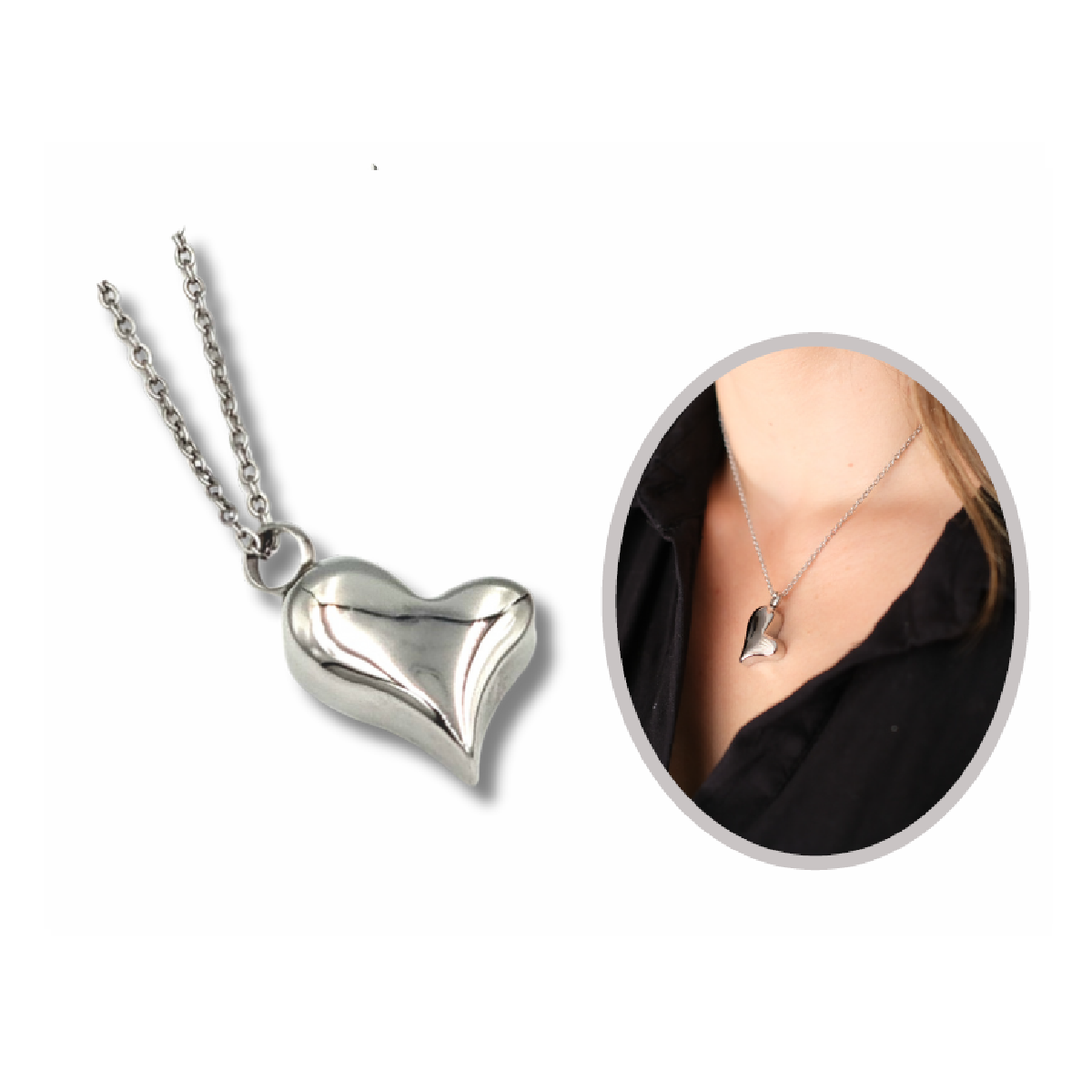 Joyas funerarias corazon largo C04