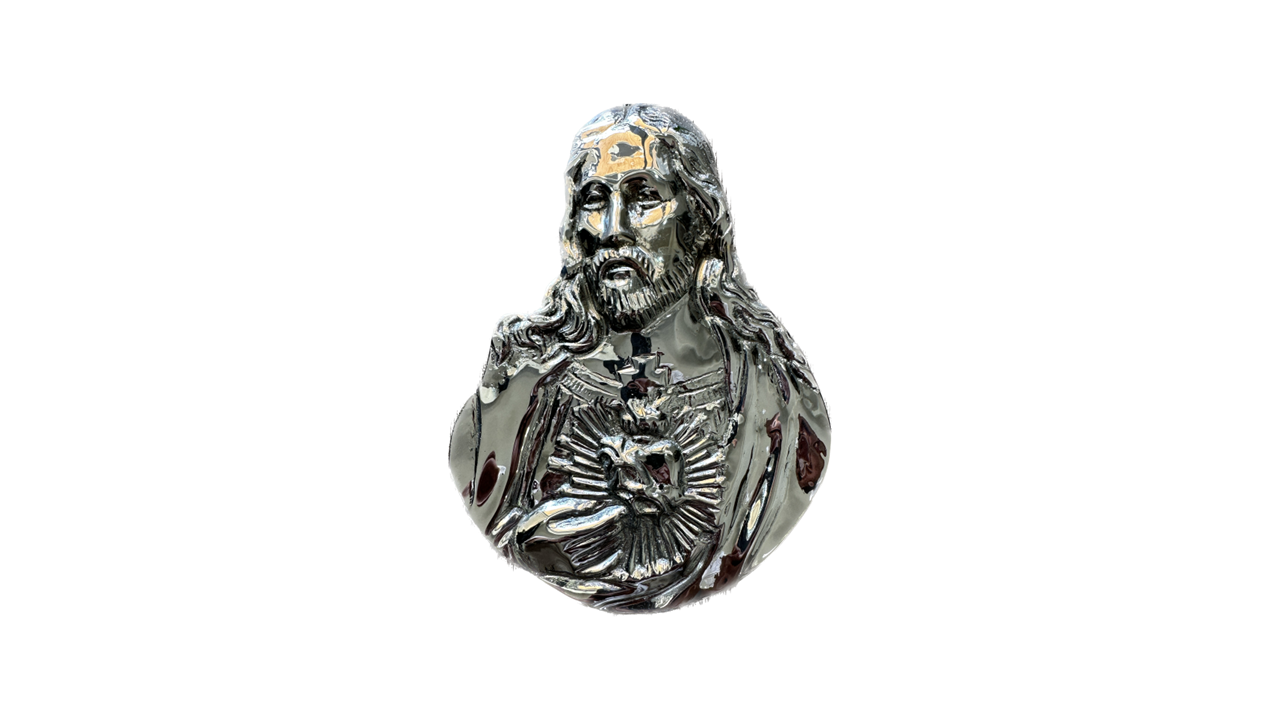 sagrado corazon bronce 18 cm